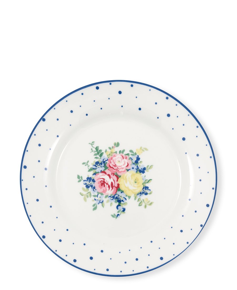 Plate Laura white Buy plates online GreenGate GreenGate A