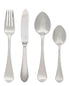 Cutlery Curved set silver set of 4