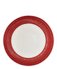 Dinner plate Alice red